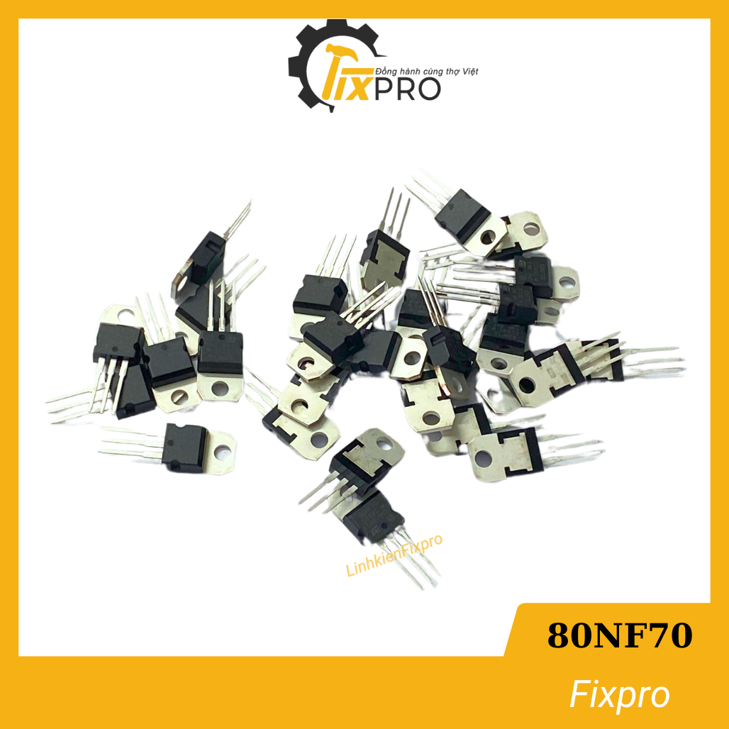 Mosfet 80NF70 80A 70V tháo máy.