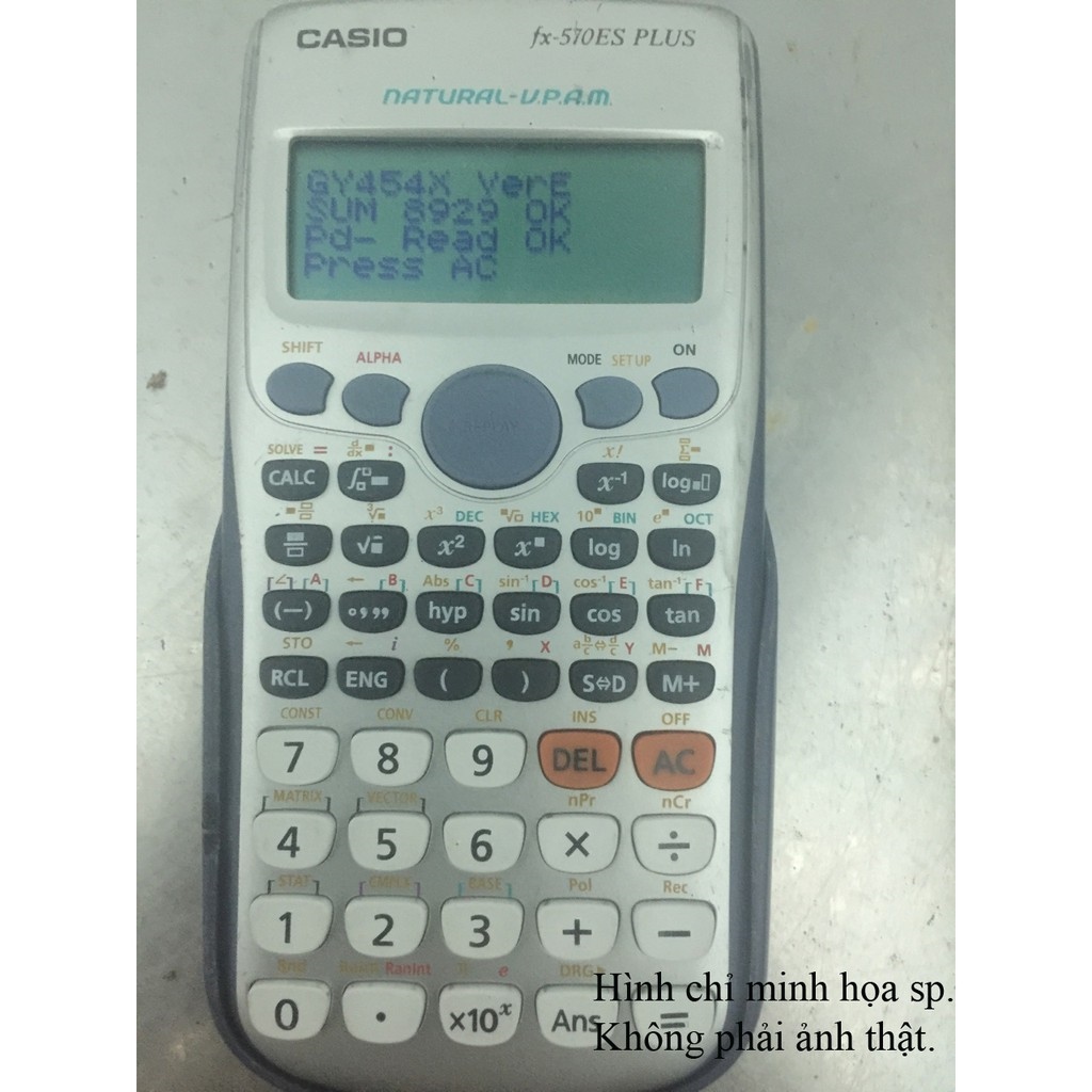 [FREE SHIP] Máy tính CASIO FX 570 ES PLUS CŨ CHÍNH HÃNG CASIO