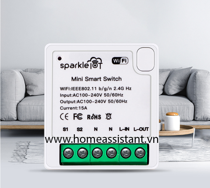Module Công Tắc Wifi Tuya 16A Hỗ Trợ Công Tắc Cơ MC16