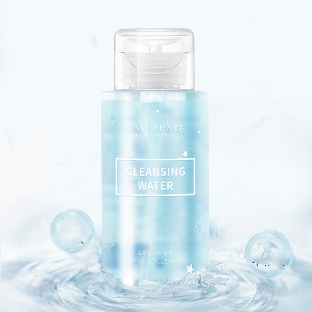 [GIẢM 5% ĐƠN 129K][HCM]Nước Tẩy Trang Cleansing Water 300Ml Làm Sạch Sâu Maycreate Nắp Trắng
