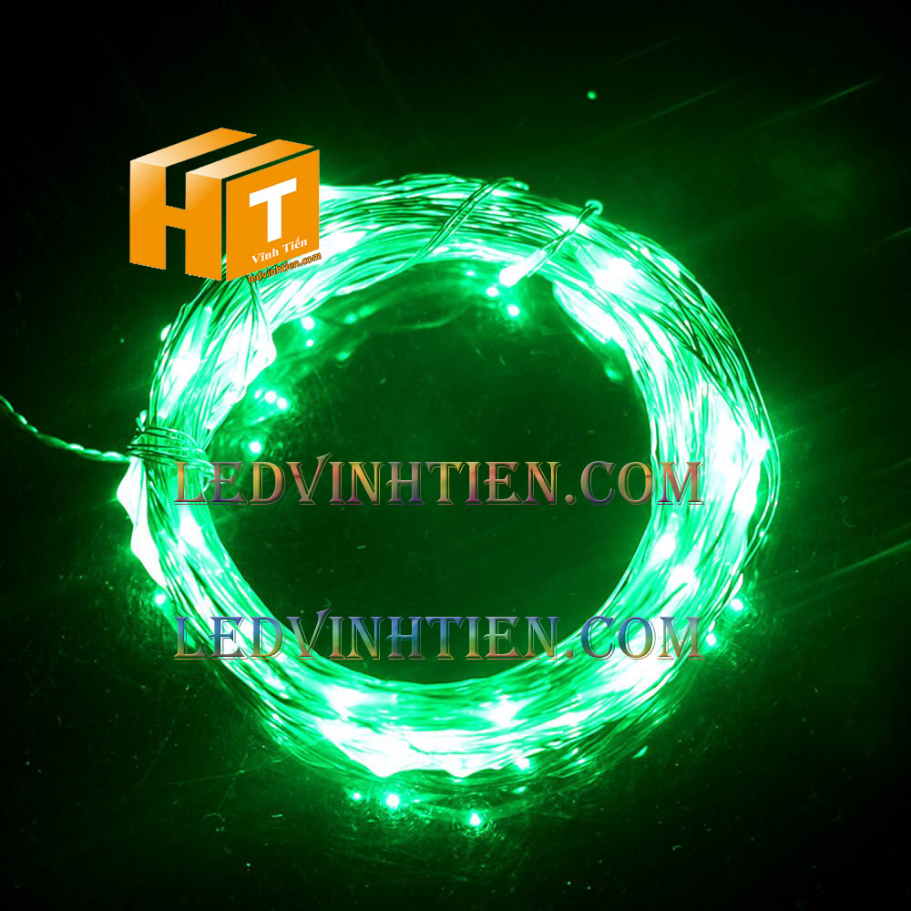 Đèn led đom đóm dùng pin, Đèn led trang trí 10m loại tốt, giá rẻ