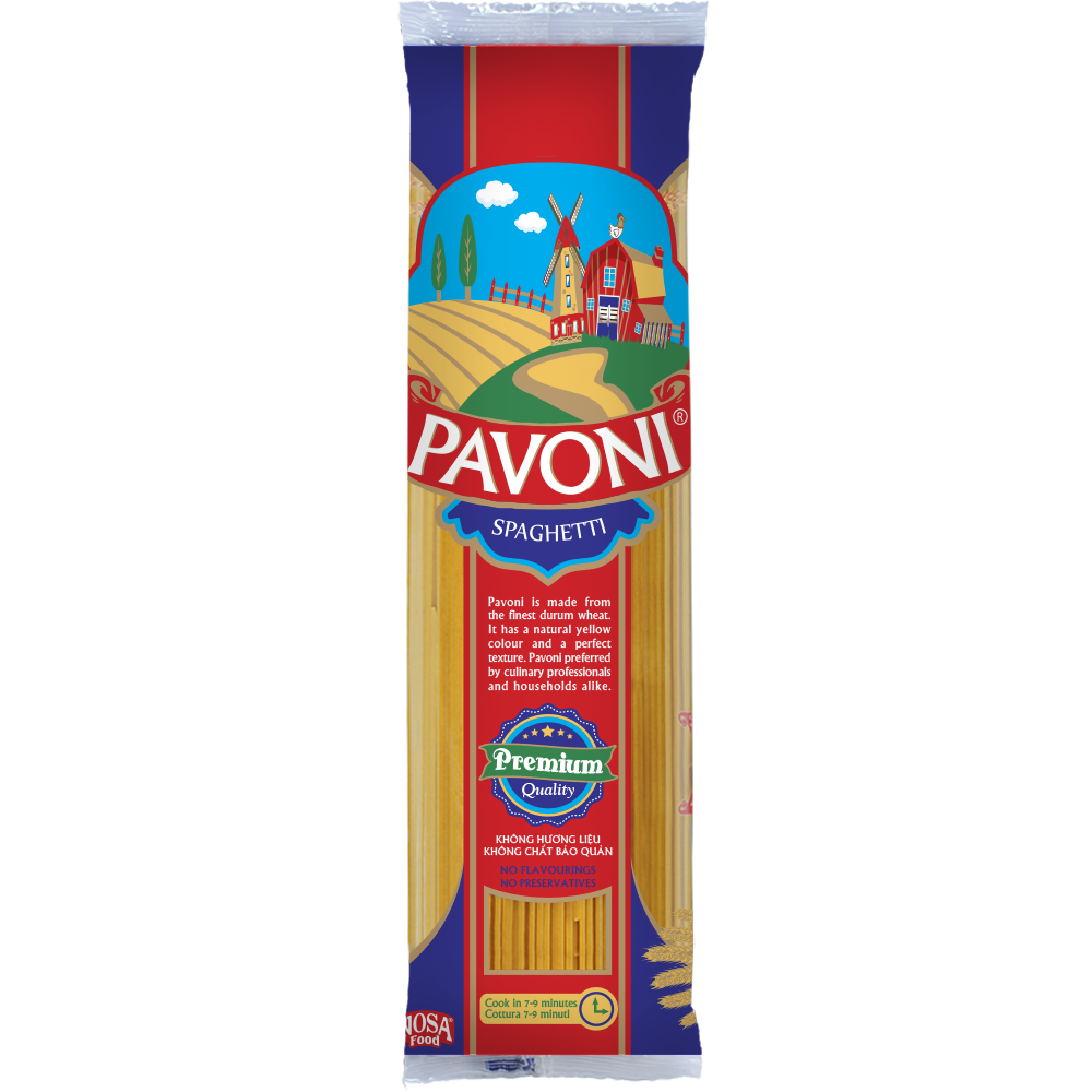 [MUA 1 TẶNG 1] Mì Ý Pavoni 400g 100% Lúa Mì Nguyên Chất
