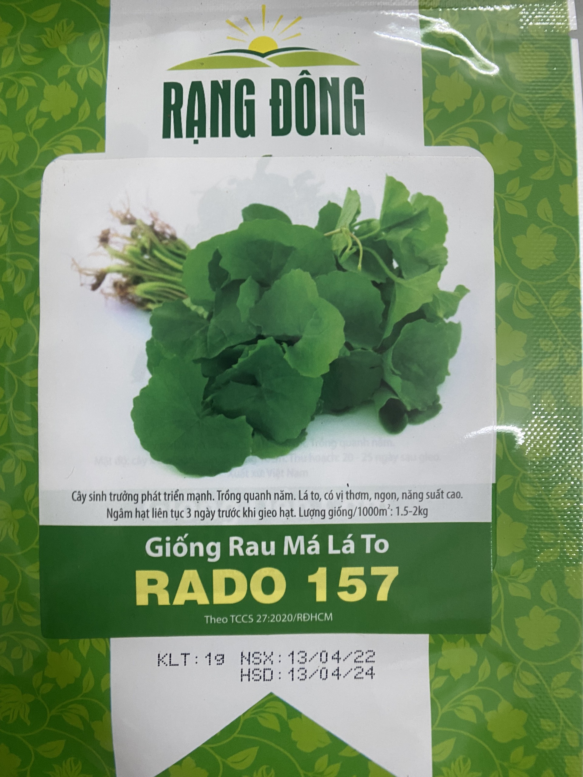 Hạt giống rau má ta