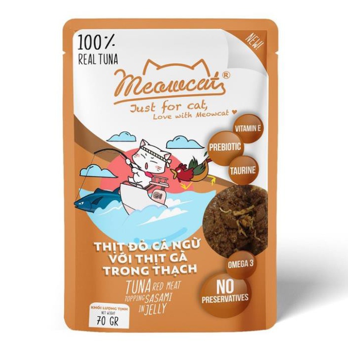 [Hoàn Tiền 10%] [48 gói] Pate Meowcat - Pate dinh dưỡng cho mèo