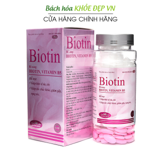Viên uống bổ sung Biotin, Vitamin B5 giúp tóc chắc khỏe, giảm gãy rụng tóc, bảo vệ da tóc - Chai 60 viên thumbnail