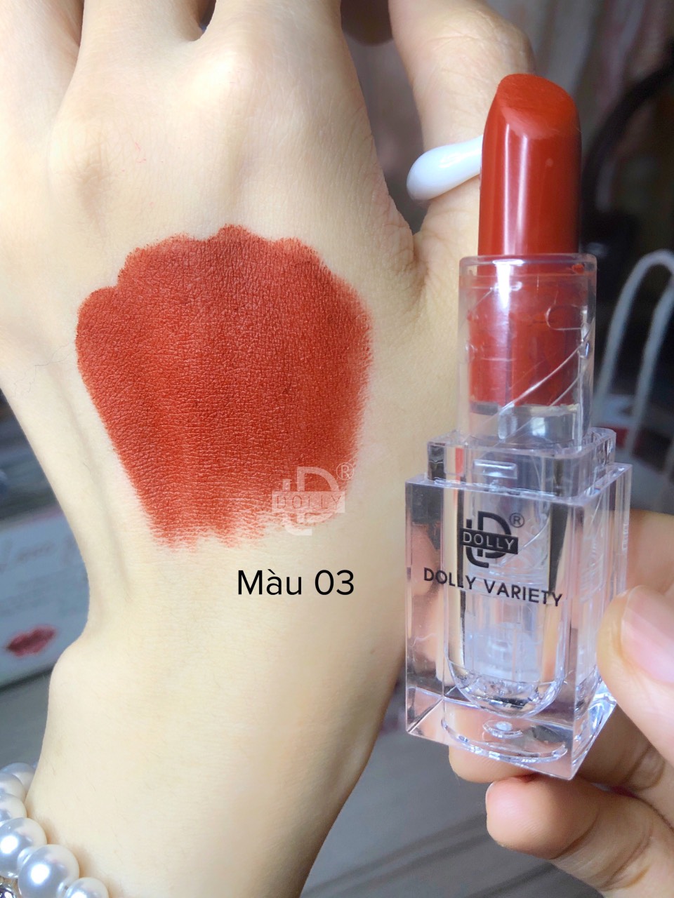 Son Lì Son Sáp VARIETY DOLLY Không Chì Cao Cấp  