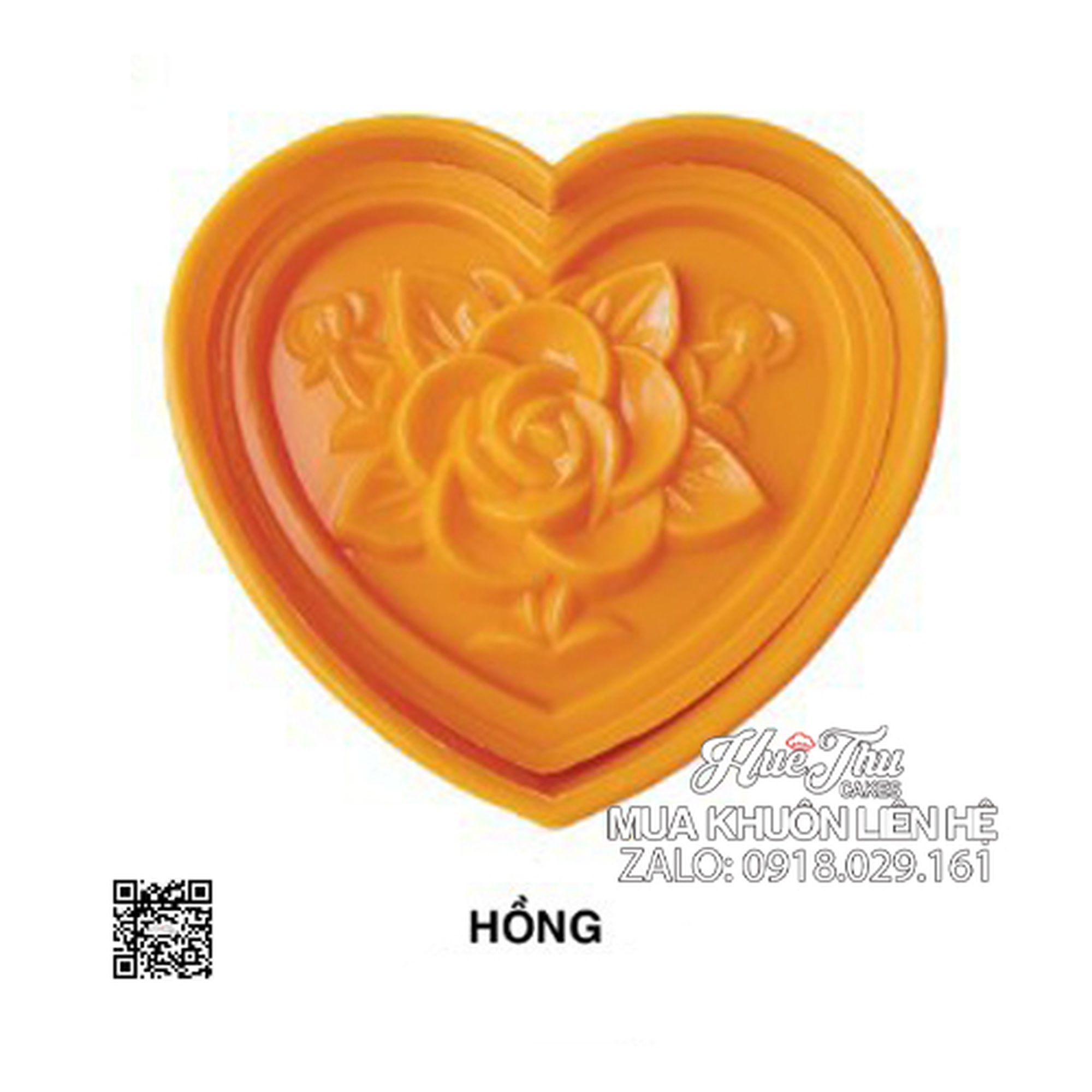 Khuôn xôi hình Trái Tim 12cm - khuôn ép xôi, khuôn nhấn xôi Vĩnh Trường