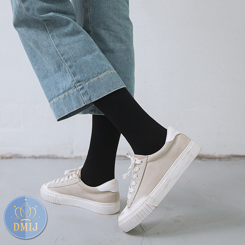 [Tất Nam Nữ Cổ Cao] Vớ Nam Nữ Cổ Cao Màu Đơn Giản