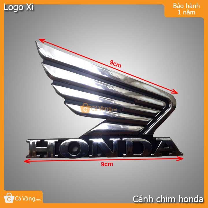 Logo xi trang trí xe máy cánh chim như hình có keo siêu dính loại tốt giá rẻ