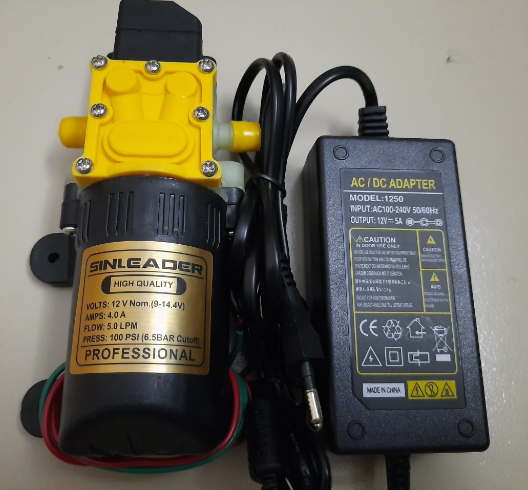 máy bơm mini 12v sinleader KÈM NGUỒN dùng cho phun sương, tưới cây, máy giặt,...