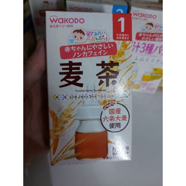 Trà Wakodo Lúa mạch, trái cây, điện giải cho bé, Date 9/2025