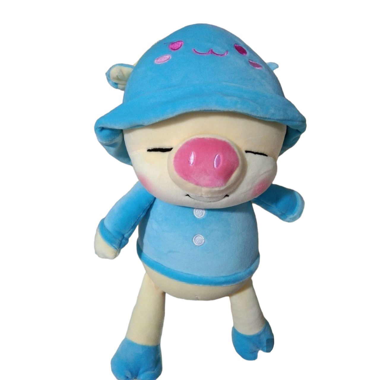 Gấu Bông Heo Happy Đội Nón Dễ Thương (20cm---40cm) Vải Miniso Siêu Mịn, Hàng Loại 1 Cao Cấp