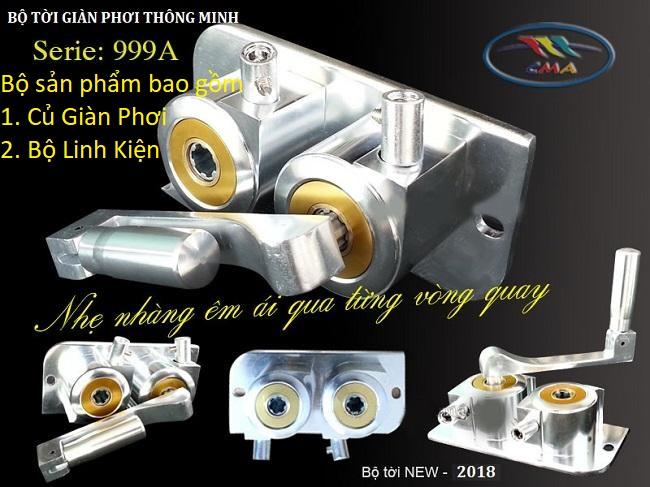 Bộ tời giàn phơi thông minh Hòa Phát 999A model 2025
