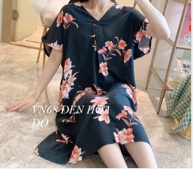 Váy Ngủ Mặc Nhà Lanh Siêu Mát VN68