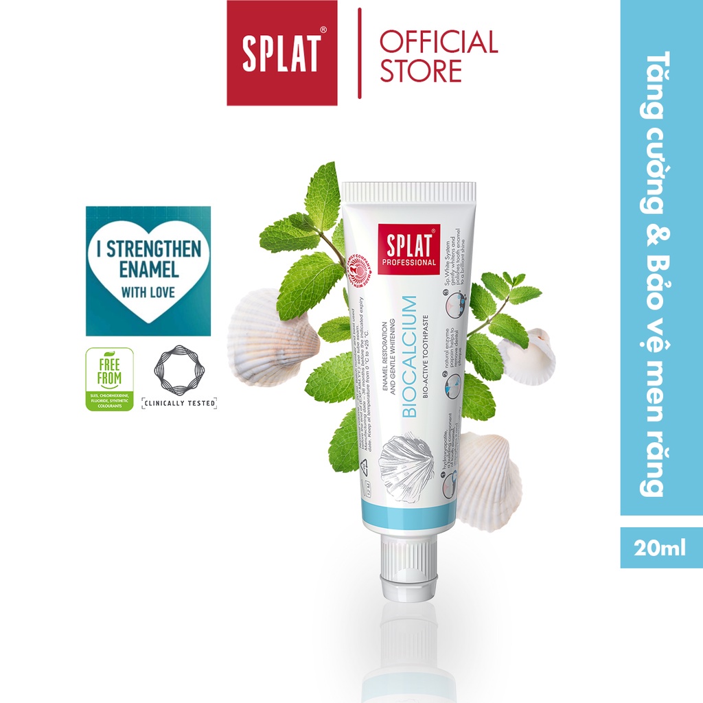 Kem Đánh Răng SPLAT Biocalcium Professional series Bảo Vệ Răng Toàn Diện