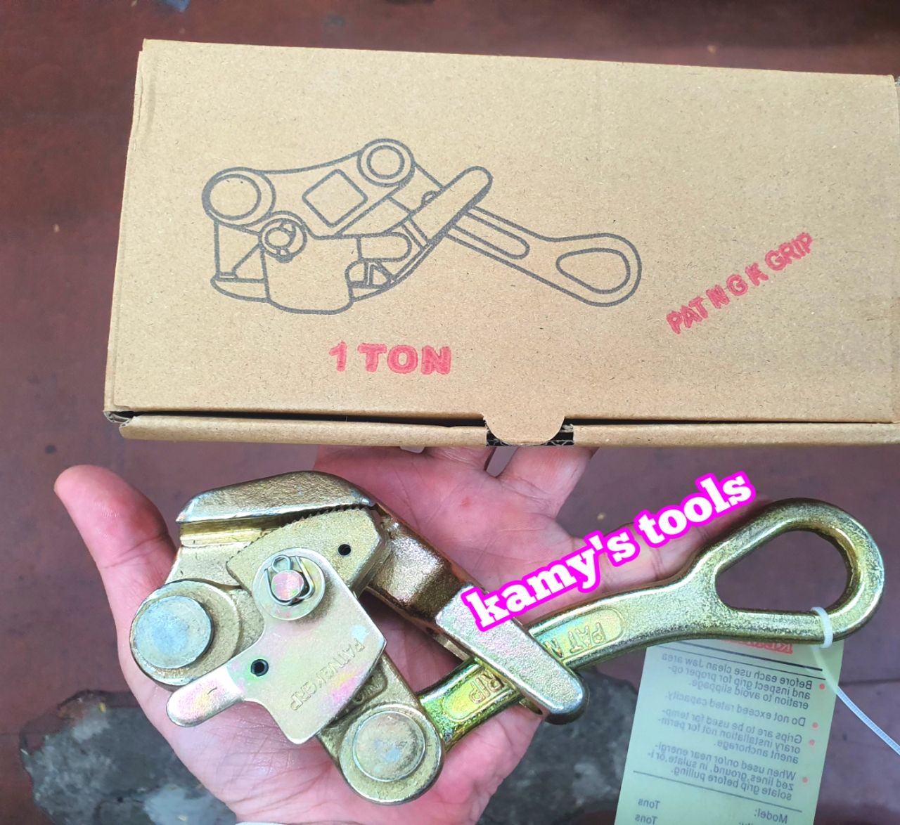 Cóc kẹp cáp 1 tấn 2.5mm-16mm pat ngk