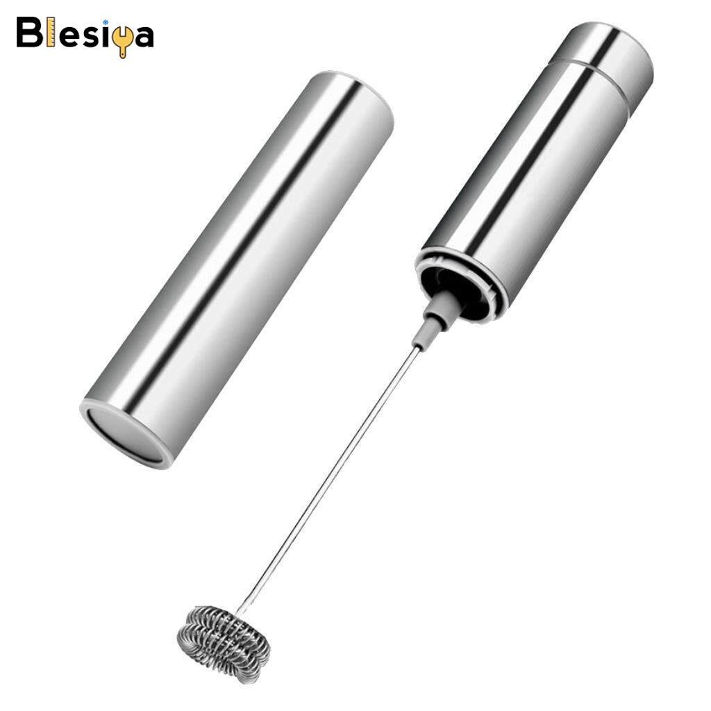 Blesiya Electric Handheld Milk Frother Double Spring Whisk Head Coffee Maker Tool