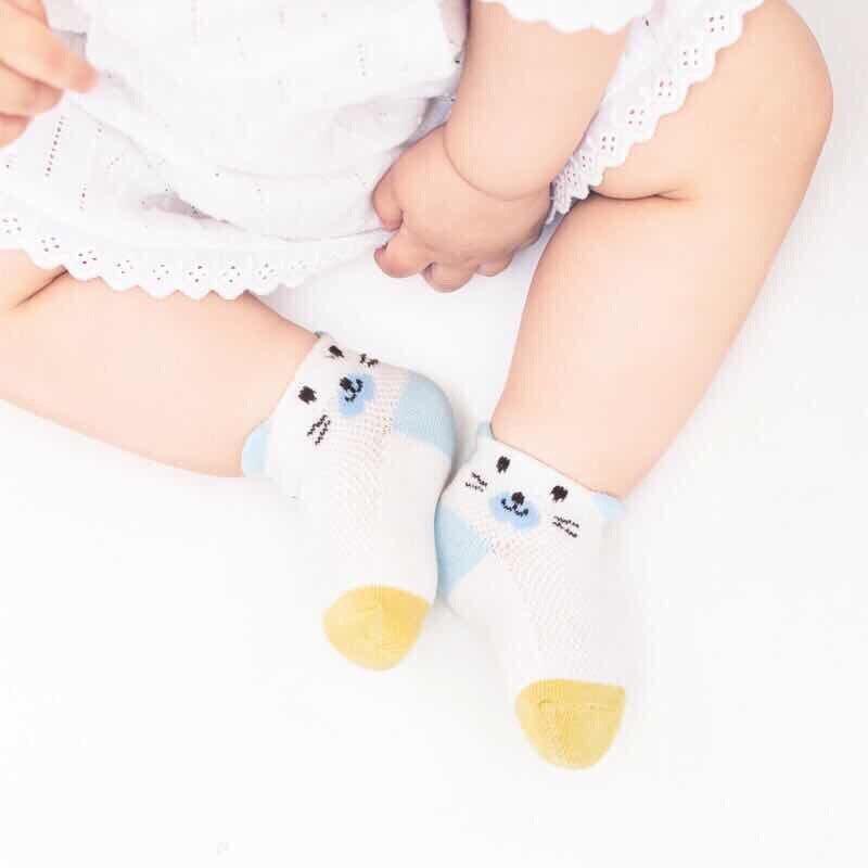 Vỉ 5 đôi tất lưới cho bé