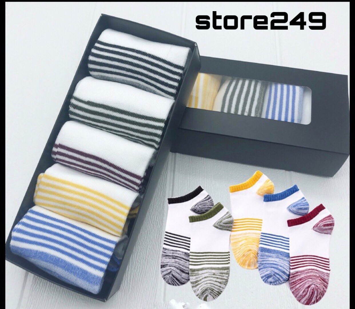 [5 ĐÔI TẤT/VỚ NAM CỔ NGẮN] TẤT/VỚ CÔNG SỞ NAM