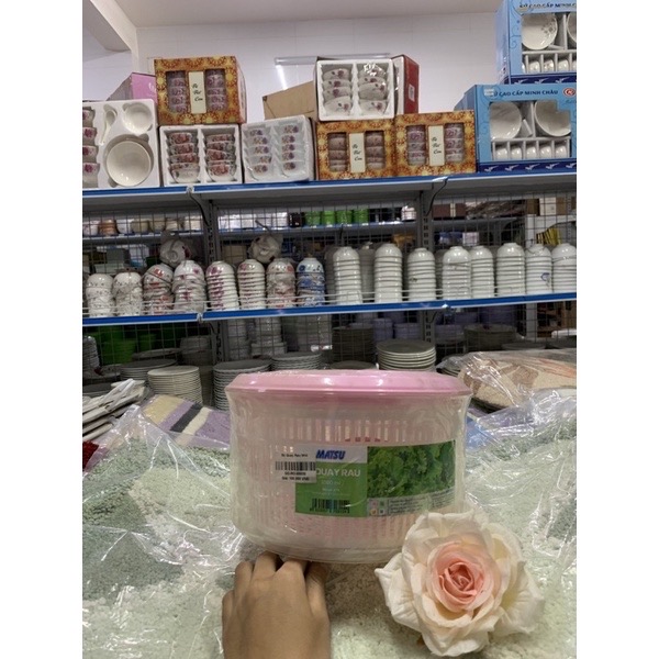 [Ảnh thật] [Có sẵn] bộ quay rau