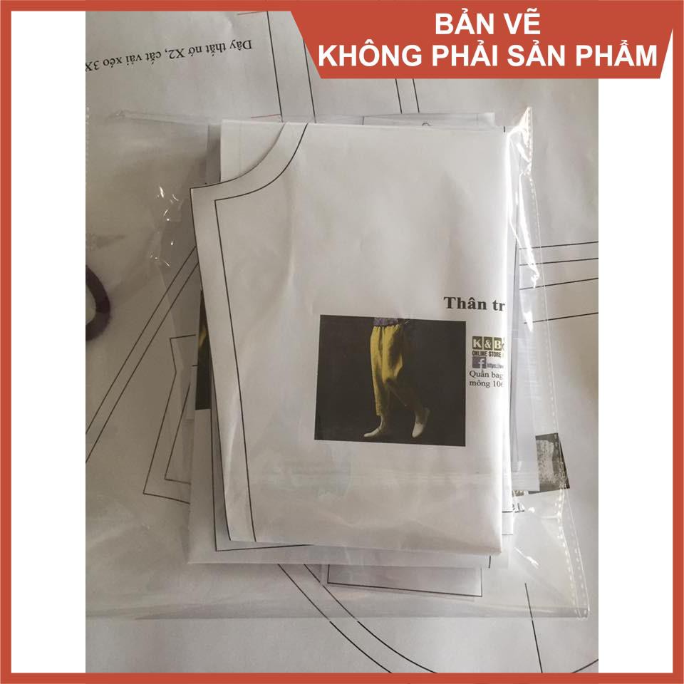 Rập giấy mã 954 - rập chân váy dáng A (Bản vẽ) (BẢN VẼ)