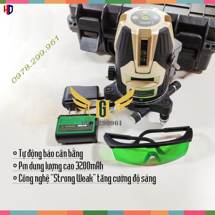 Máy cân bằng bắn cốt laser 5 tia xanh t-boss 288