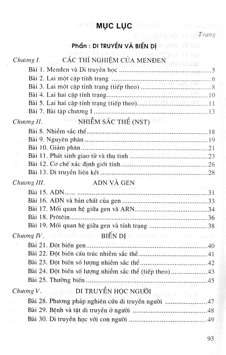 Giải Bài Tập Sinh Học Lớp 9
