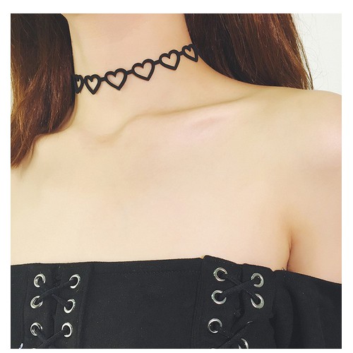 [HCM]Vòng cổ choker nữ hình trái tim cá tính