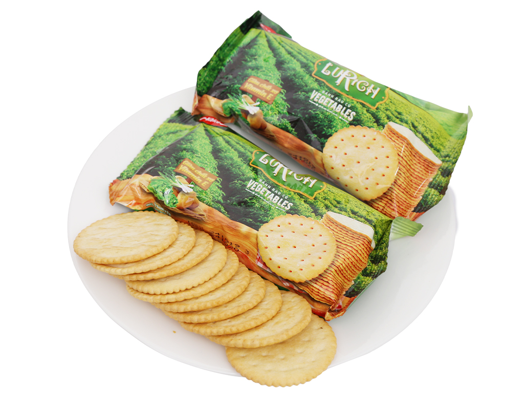 Bánh Crackers Lurich Rau Củ Bibica 180g