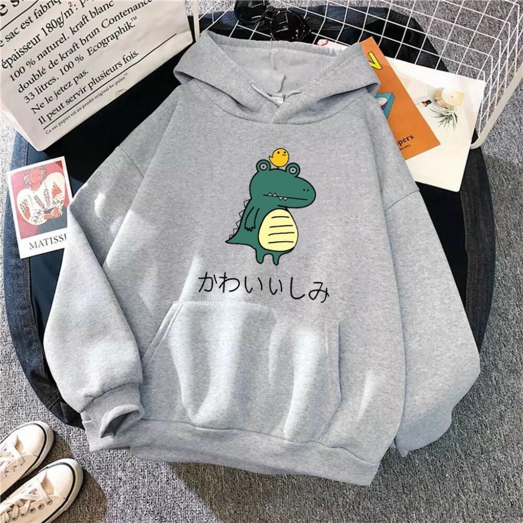 ÁO KHOÁC NỈ UNISEX FORM RỘNG NAM NỮ NHIỀU MÀU IN LOGO KHỦNG LONG CỰC ĐẸP ÁO KHOÁC HOODIE LOCAL BRAND