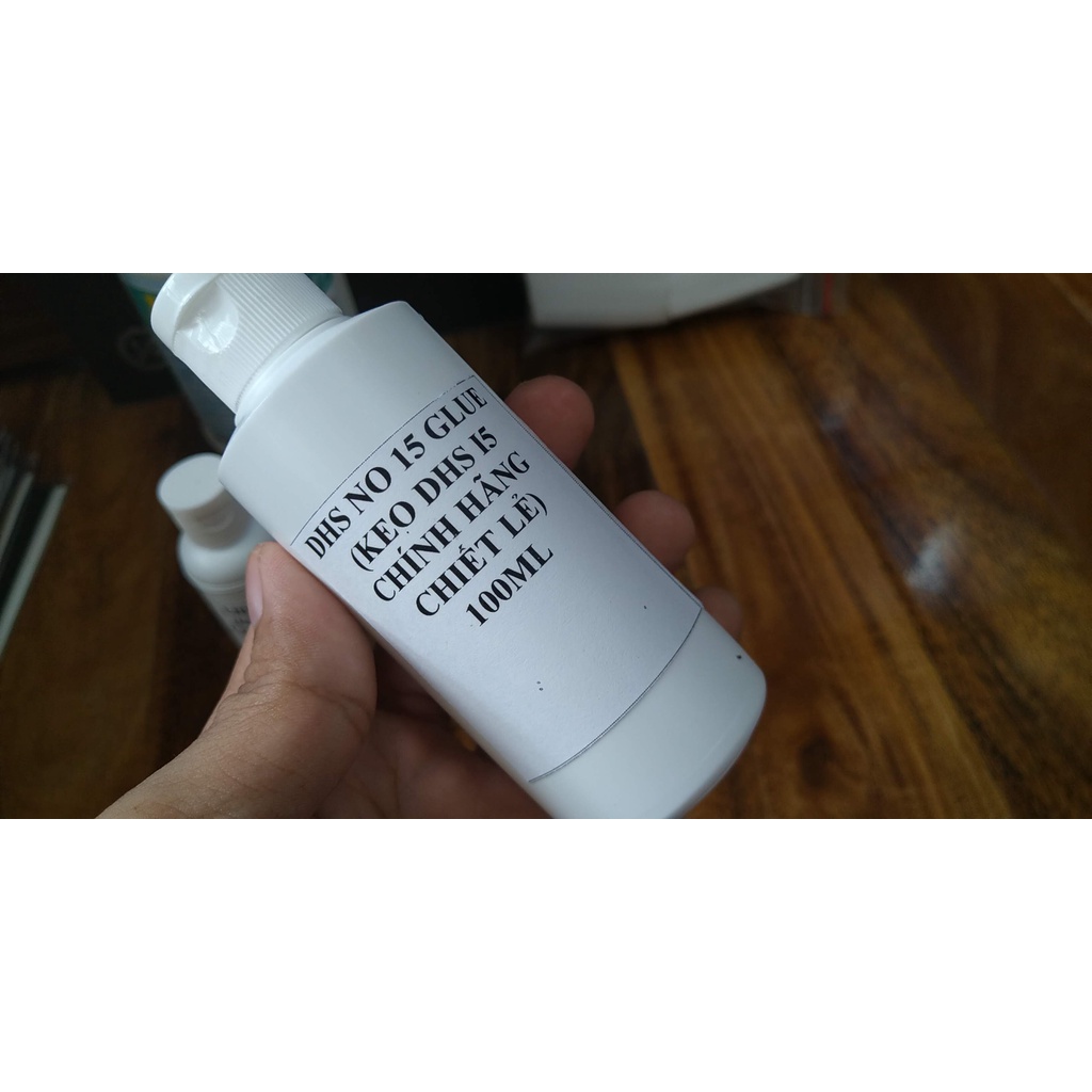 Keo sữa dán mặt vợt bóng bàn dhs i5 chính hãng chiết chai nhỏ 100ml, 50ml