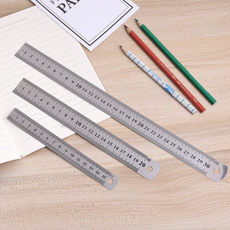 Thước Kẻ Sắt 15cm, 20cm, 30cm, 50cm (Thước Lá)