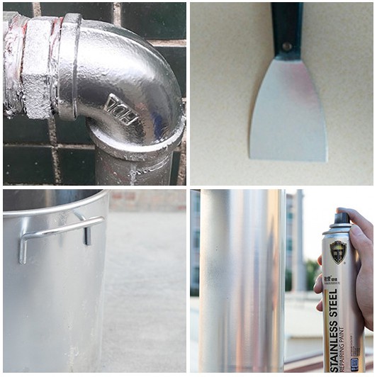 【FREESHIP】Sơn Mạ Crom Inox CHÍNH HÃNG Có Hiệu Ứng Tráng Gương - Sơn Mạ Inox, Kẽm, Chrome, Bạc - Sơn Xịt - Sơn xe
