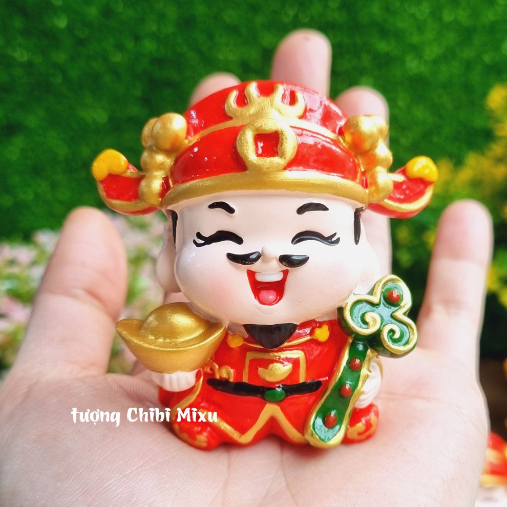 [HCM]Tượng chibi Thần Tài Như Ý Cát Tường 6cm cao cấp