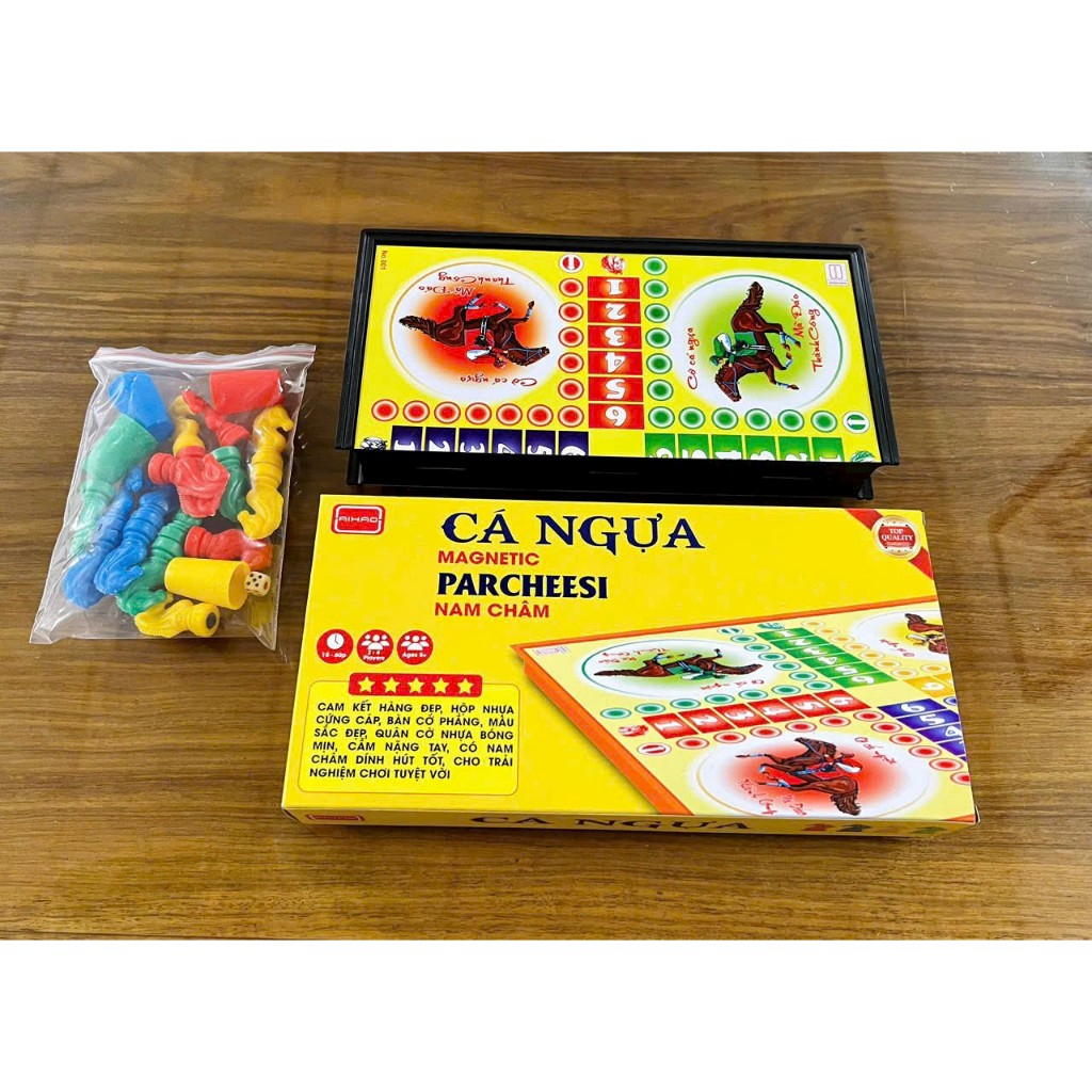 Bộ Cờ Cá Ngựa Có Nam Châm Chuẩn Quốc Tế ( Kích Thước 28cm X 28cm )