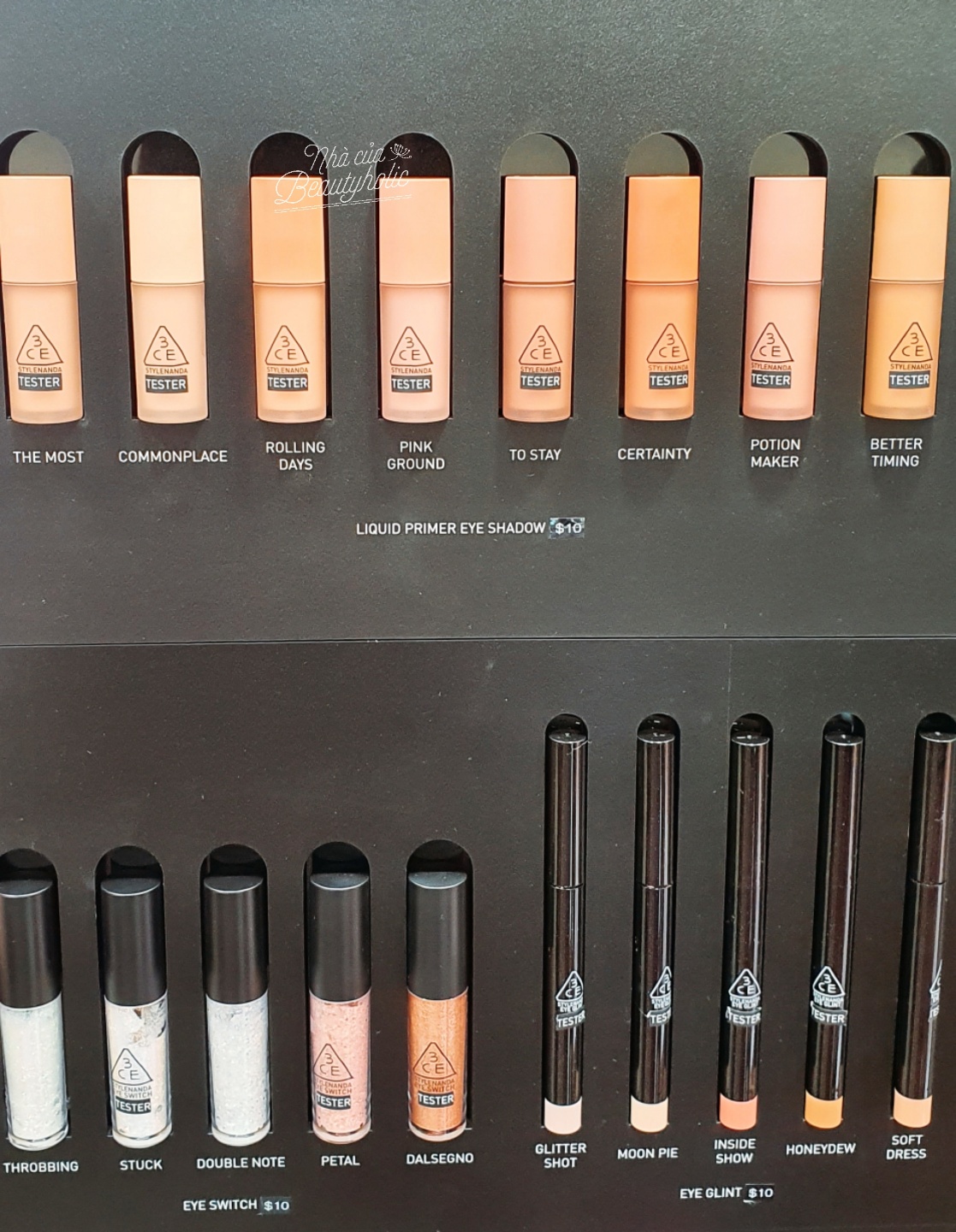 [Nhacuabeautyholic] Phấn mắt dạng kem 3CE LIQUID PRIMER EYE SHADOW