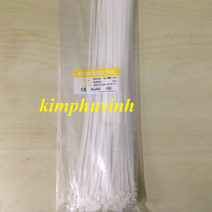 70 cộng/bịch - 5x300mm DÂY RÚT NHỰA - DÂY ZIP
