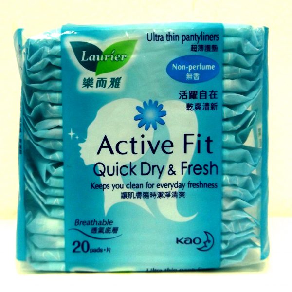 [HCM]Lốc 4 gói Bvs Hằng Ngày Laurier Active Fit 20 Miếng