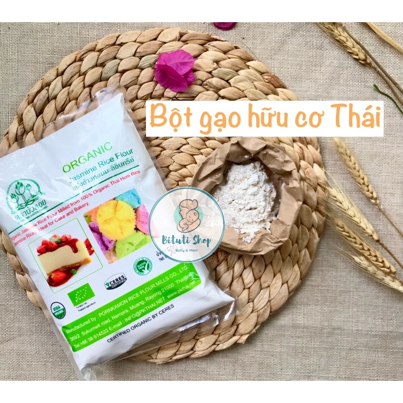 Bột nếp hữu cơ Thái Lan 500g DATE 9/2023