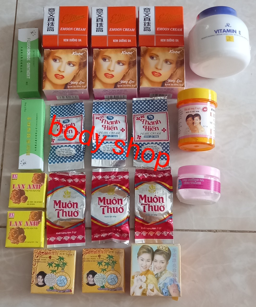 công thức kem trộn body trắng nhanh