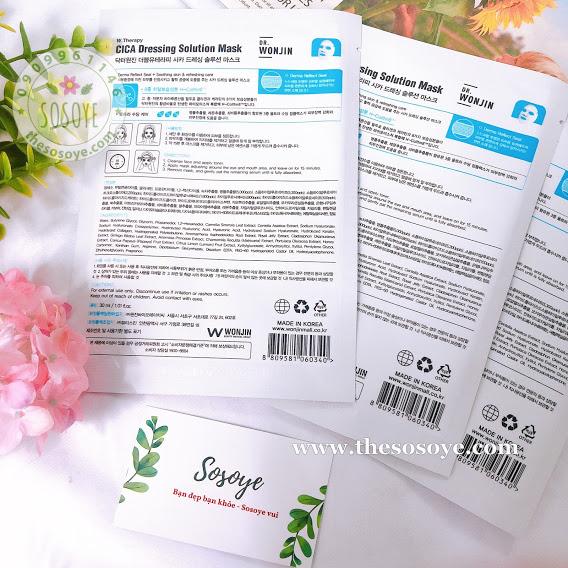 Mặt Nạ Tái Tạo Và Phục Hồi Da Dr.Wonjin CiCa Dressing Solution 30 ml