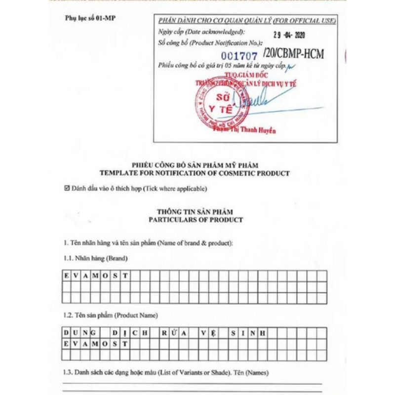 Dung Dịch Vệ Sinh Phụ Nữ Evamost