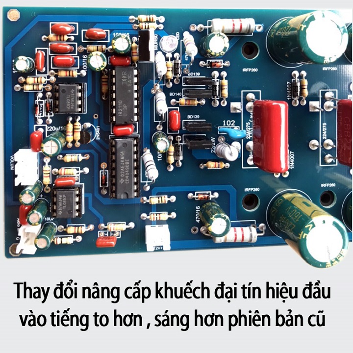 BO CÔNG SUẤT CLASS D 8 MOSFET - PA - 6000