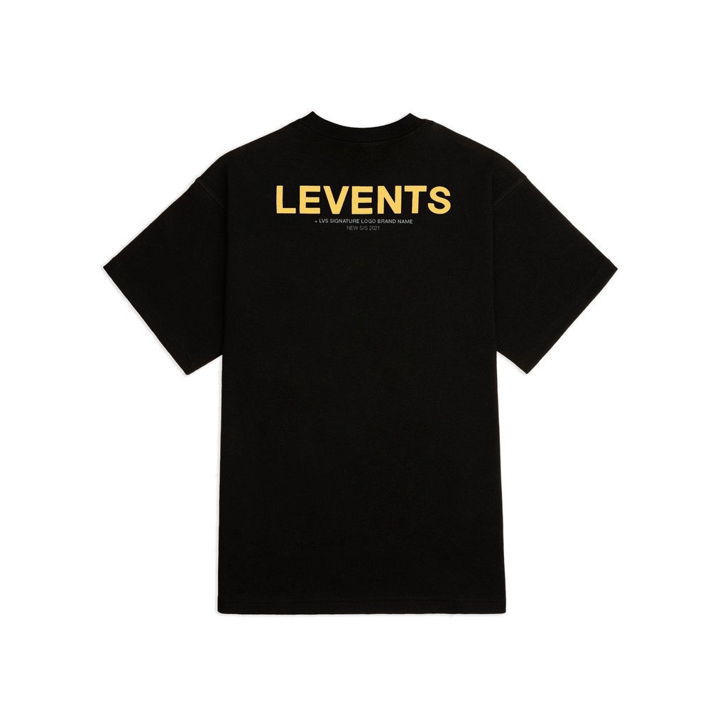 Áo thun levents xl logo/ black yellow!