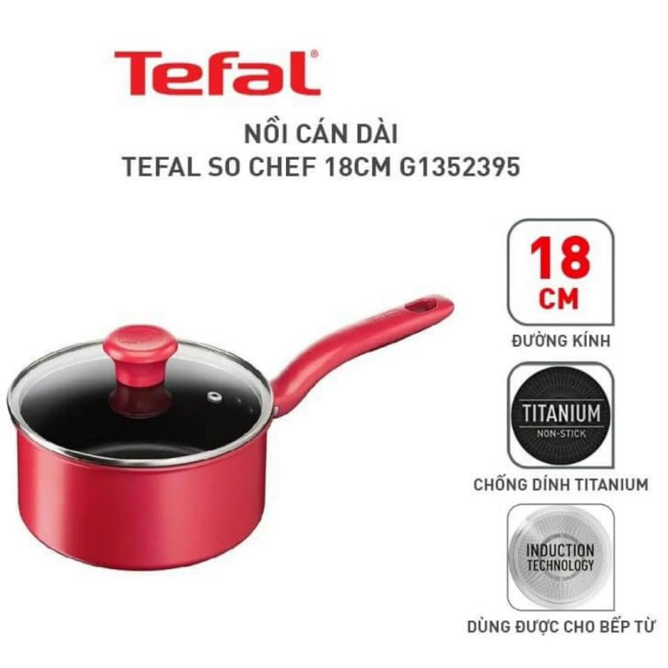 Quánh Tefal size 18 [ HÀNG CHÍNH HÃNG ] siêu tiện lợi