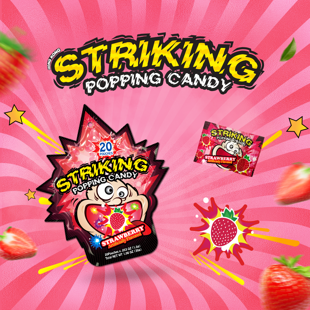 Striking Popping Candy  Strawberry