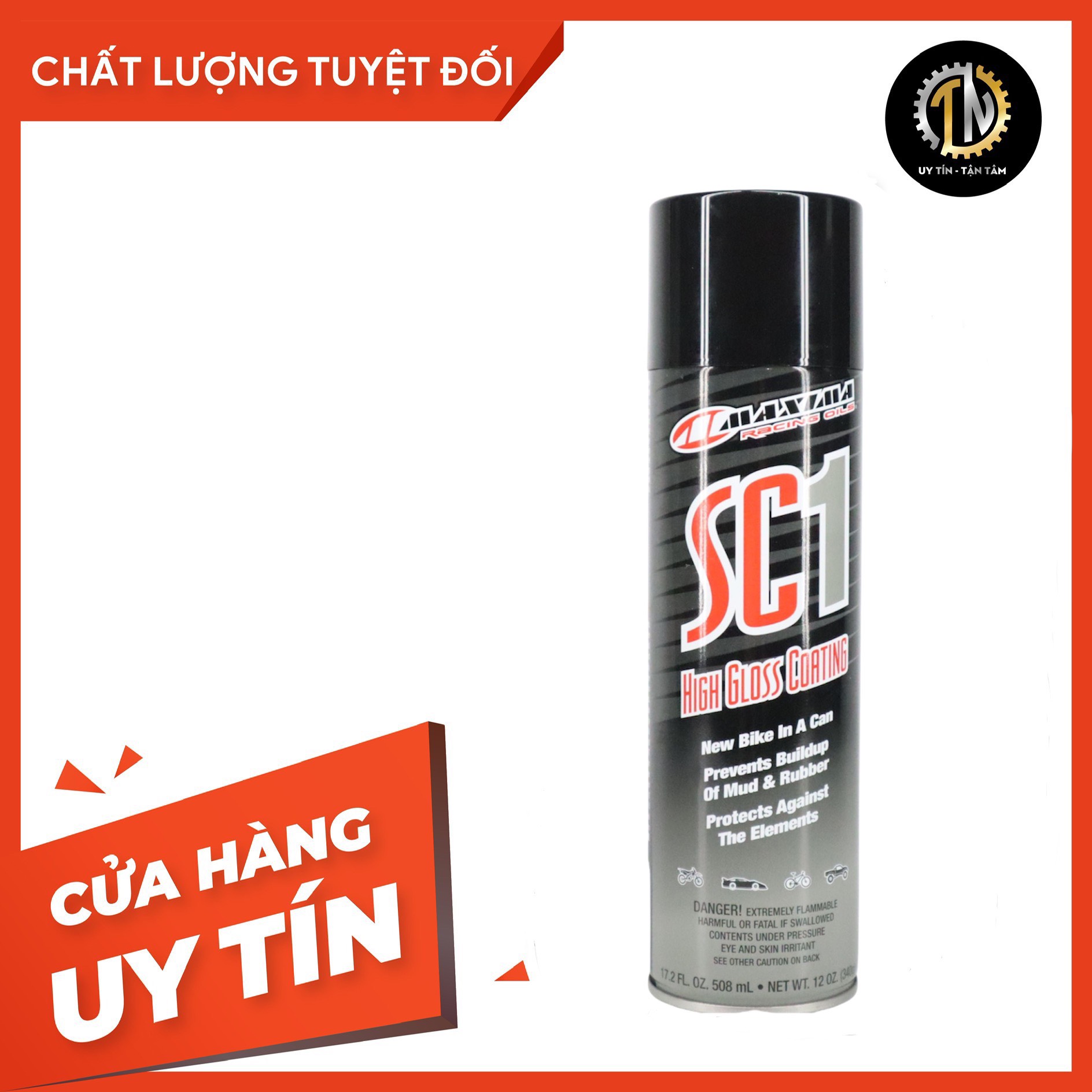 Phủ bóng nhựa Maxima SC1 chính hãng - 355ml