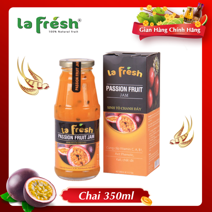 [HCM]Sinh Tố Chanh Dây Lafresh Đà Lạt 350ml