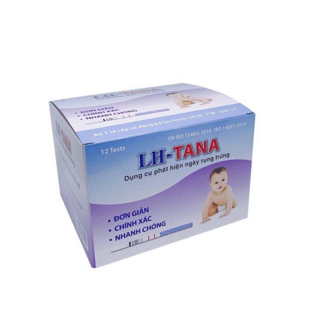 [HCM] Que thử rụng trứng LH TANA Tanaphar Ovulation Test Strip bộ dụng cụ phát hiện ngày rụng trứng, giúp sinh con hiệu quả