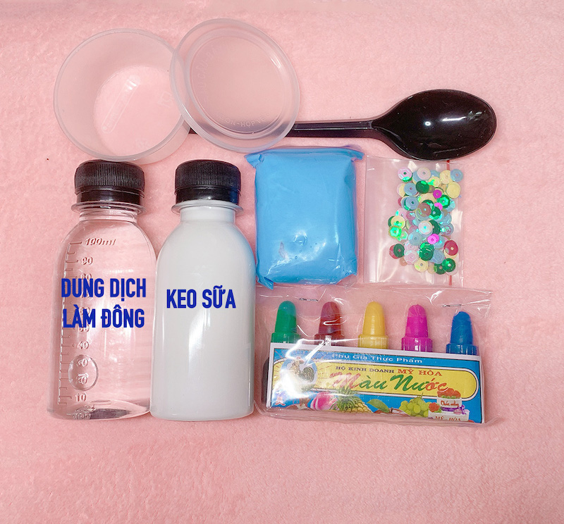 Bộ Kit Làm Slime Cơ Bản 7 Món Cơ Bản